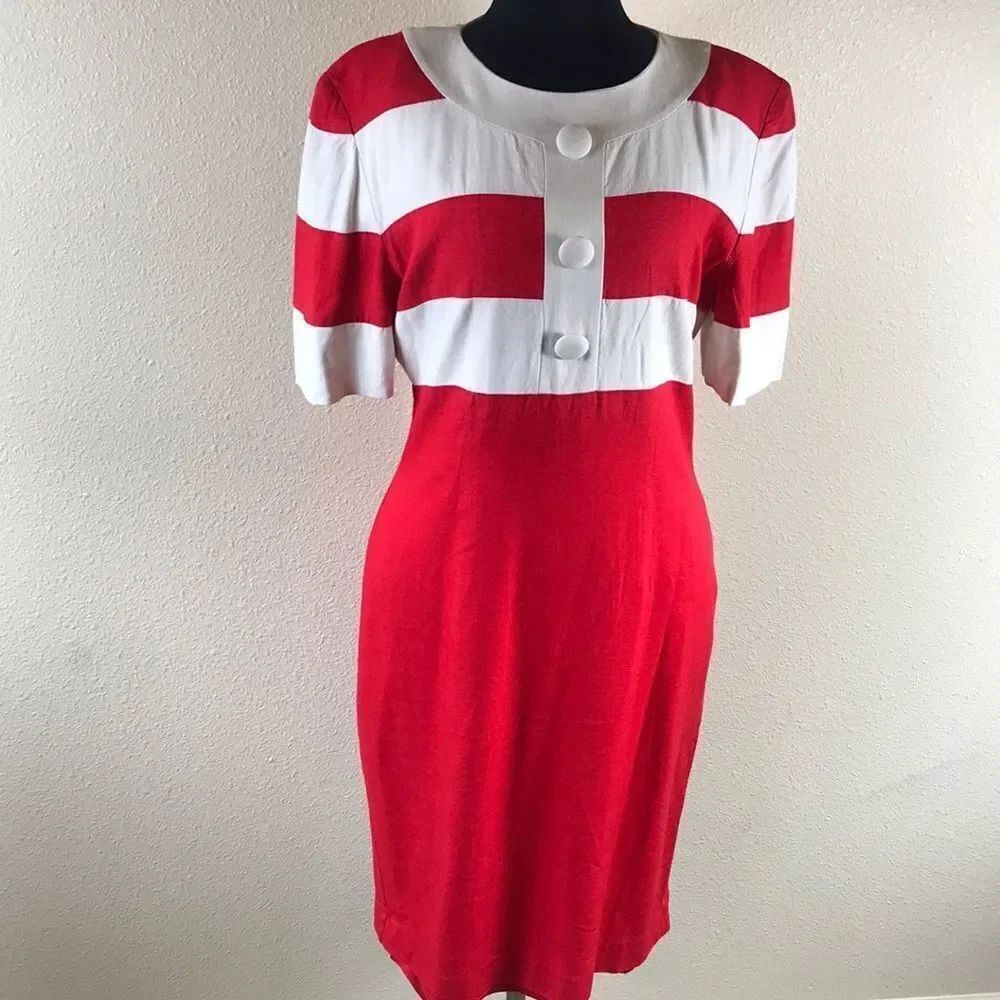 OBERON VINTAGE WOMEN DRESS M/L - Picture 3 of 15